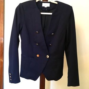 H&M Navy Blue Double Breasted Blazer